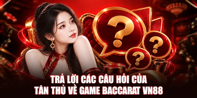 Trả lời các câu hỏi của tân thủ về game Baccarat VN88